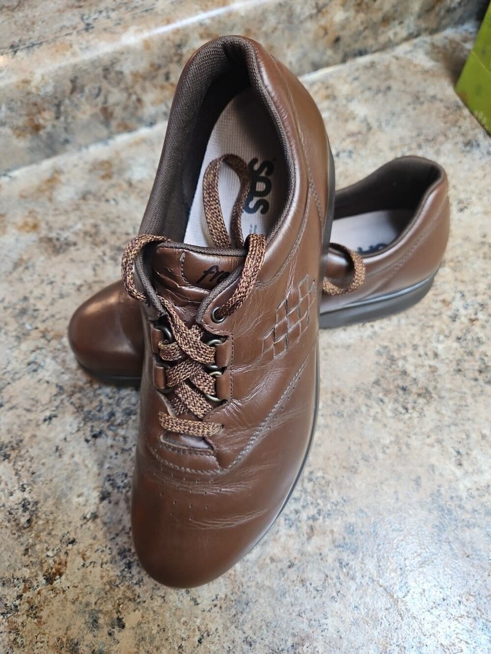 SAS Brown FREE TIME TRIPAD COMFORT WALKING SHOES SIZE 10N Nursing Casual